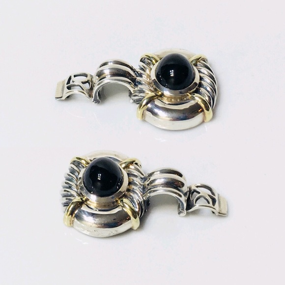 David Yurman Large Black Onyx Enhancer Pendant - Picture 4 of 8